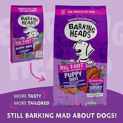Barking Heads Big Foot Puppy Turkey - 6kg