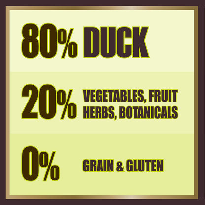 AATU 80/20 Dry Dog Food - Duck 10kg - High Protein Grain Free Recipe with No Artificial Ingredients