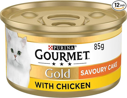 Gourmet Gold Savoury Cake with Chicken - ( 85g x 12 )