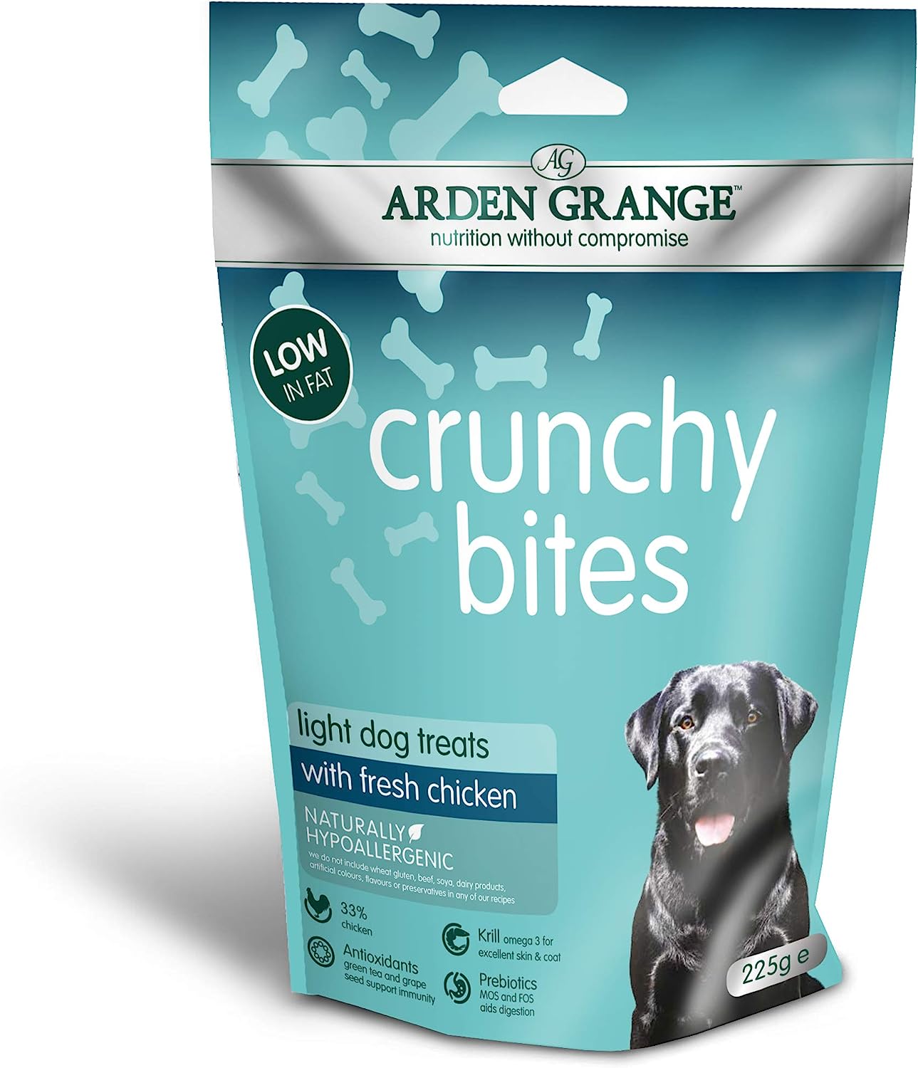 Arden Grange Crunchy Bites Light Rich in Chicken, 225 g