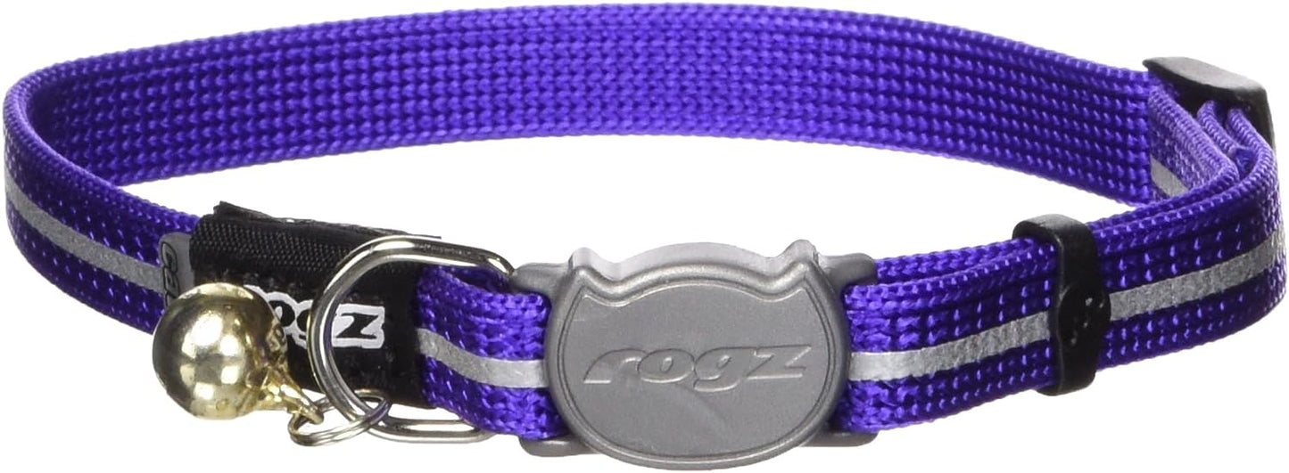ROGZ Alleycat Cat Collar with Breakaway Buckle and Night Visibility