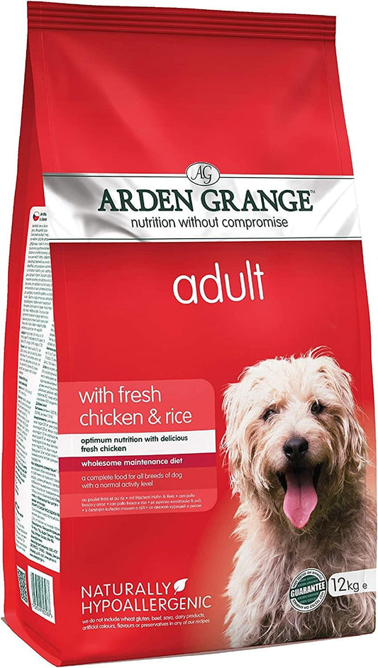 Arden Grange Adult Dry Dog Food Chicken and Rice, 12 kg