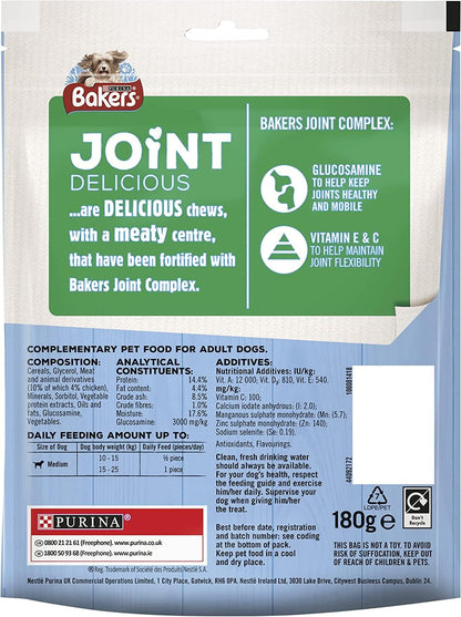 Bakers Medium Dog Treats Joint Delicious Chicken, 180 g (pack of 6)