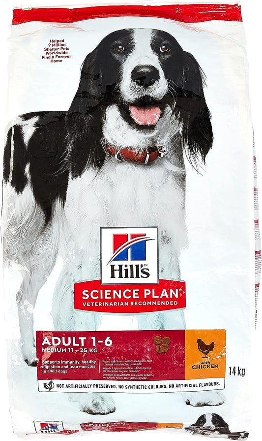 Buy Online Hills SCIENCE PLAN Adult Medium Dry Dog Food Chicken 14kg