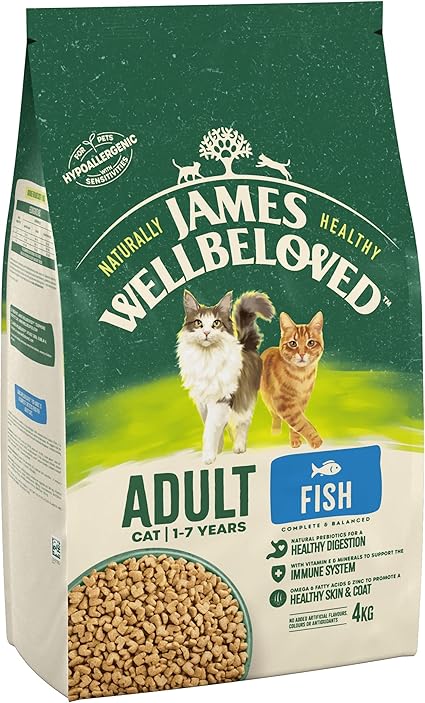 James Wellbeloved Adult Dry Cat Food Fish - 4kg