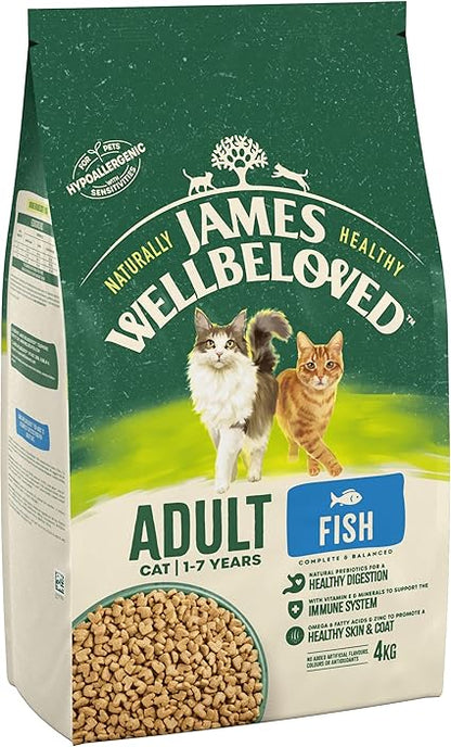 James Wellbeloved Adult Dry Cat Food Fish - 4kg