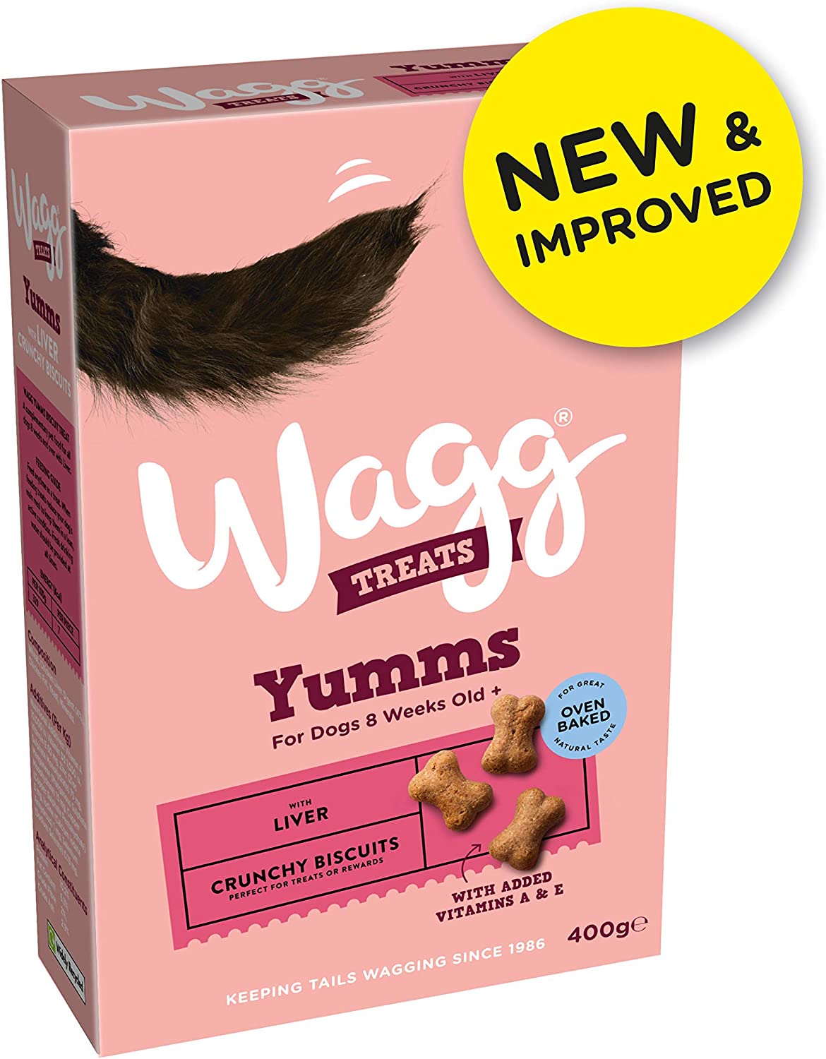 Wagg Yumms Liver Dog Treats, 400 g (Pack of 5)