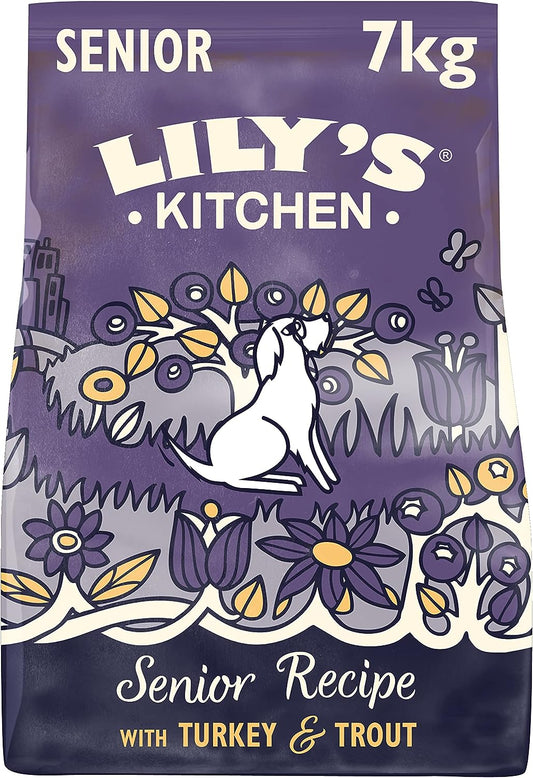 Lily's Kitchen Senior Recipe Turkey & Trout Natural Grain Free Complete Dry Dog Food