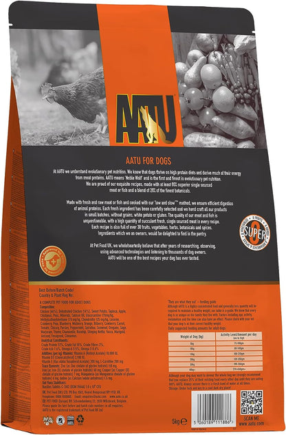 AATU 80/20 Dry Dog Food - Chicken 1.5kg - High Protein Grain Free Recipe with No Artificial Ingredients