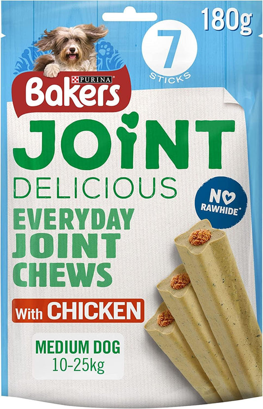 Bakers Medium Dog Treats Joint Delicious Chicken, 180 g (pack of 6)