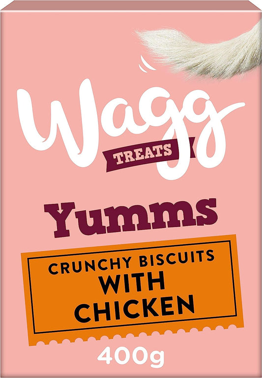 Wagg Yumms Chicken Dog Treats 400g, pack of 5