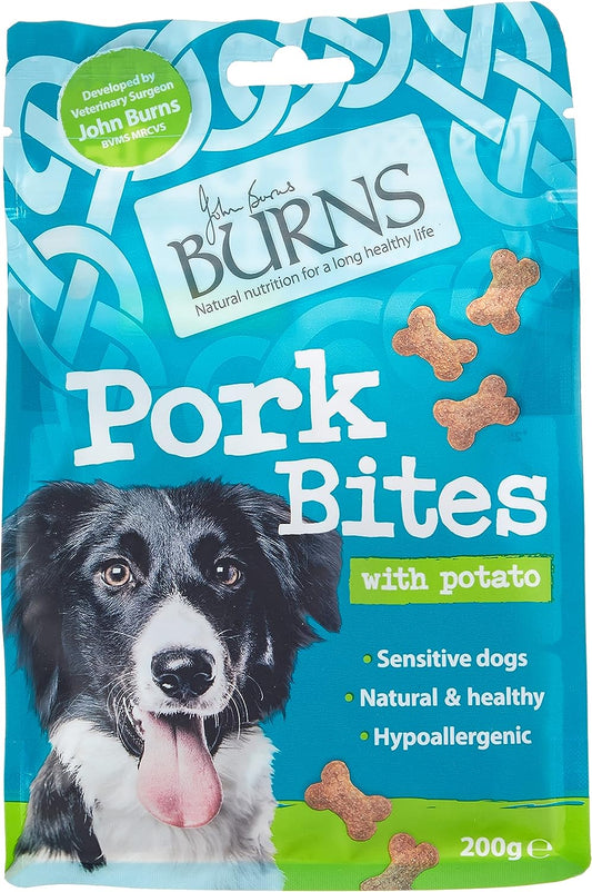 Burns Pet Nutrition Pork Bites Treats With Potato 200 gm