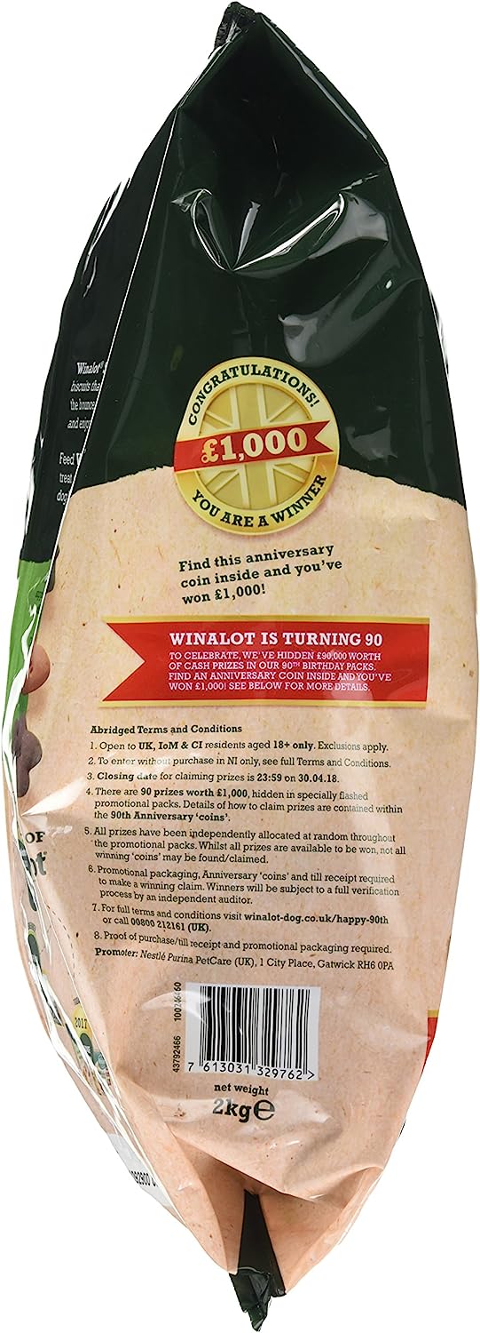 Winalot Shapes Dog Treats, 1.8KG