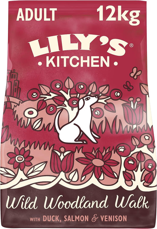 Lily's Kitchen Natural Adult Dry Dog Food Duck Salmon & Venison Grain-Free Recipe