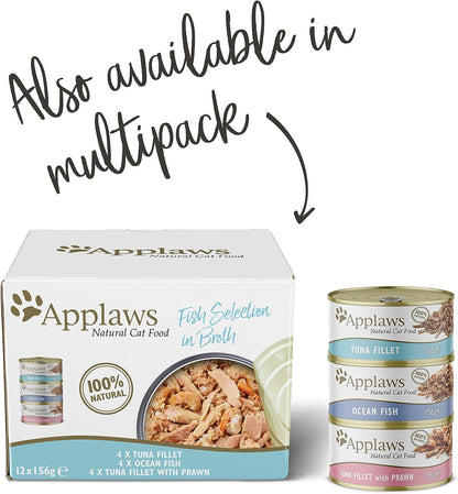 Applaws 100% Natural Wet Cat Food: Tuna Fillet with Prawn