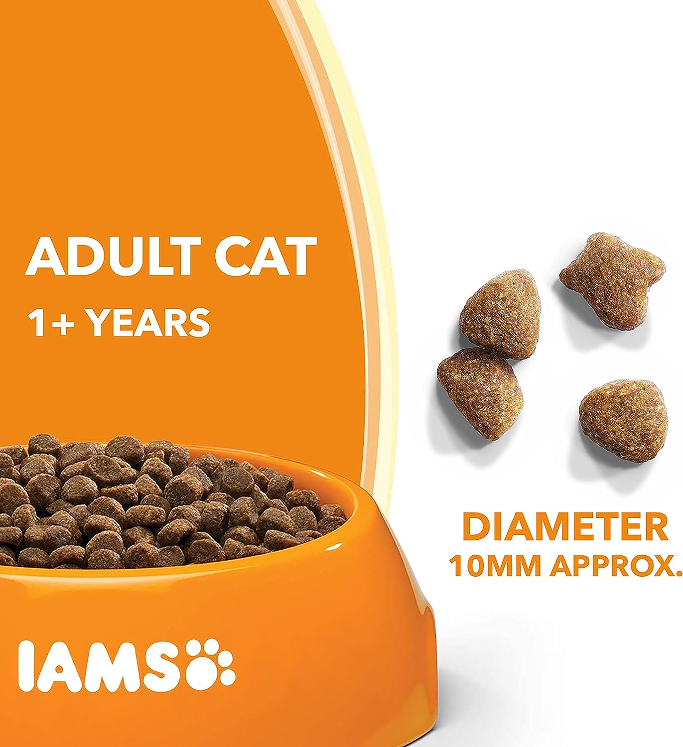 IAMS Complete Dry Cat Food for Adult 1+ Cats with Lamb 2 kg