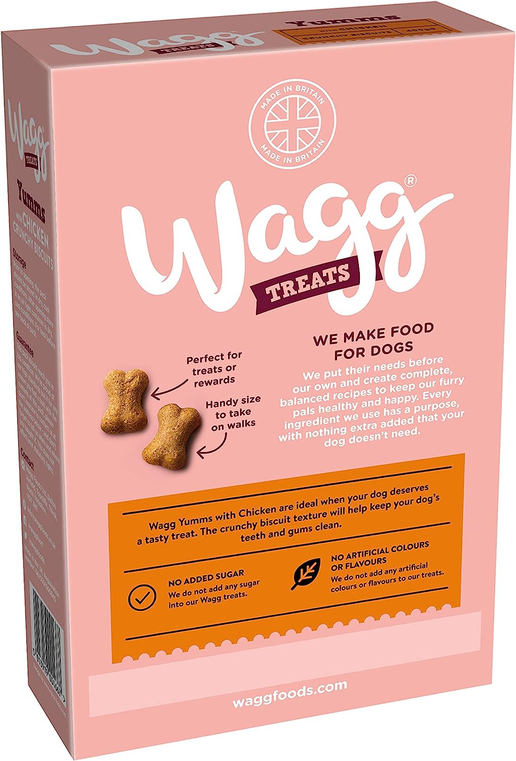 Wagg Yumms Chicken Dog Treats 400g, pack of 5