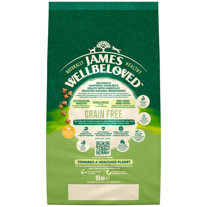 James Wellbeloved Grain Free Adult Dry Dog Food Turkey & Veg - 10kg