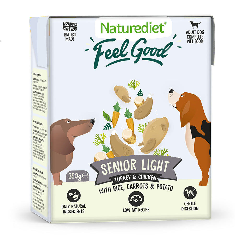 Naturediet Feel Good 390g x 18 – Natural Wet Dog Food – Mixed Wet Dog Tetras