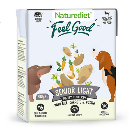 Naturediet Feel Good 390g x 18 – Natural Wet Dog Food – Mixed Wet Dog Tetras