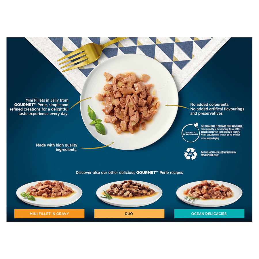Gourmet Perle Country Medley in Jelly Turkey, Trout, Duck & Game ( 12 x 85g ) x 4 Pck