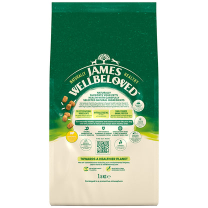 James Wellbeloved Adult Small Breed Complete Dry Dog Food Lamb - 1.5kg