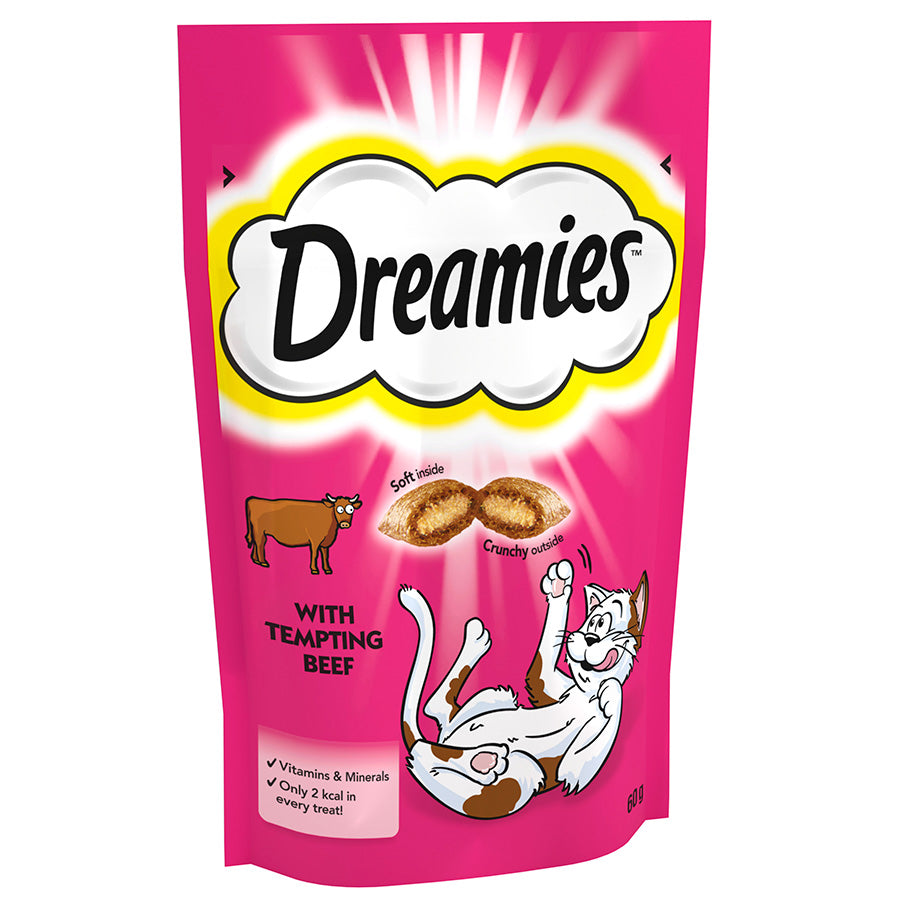 Dreamies Beef Adult Cat Treat (60g x 8)