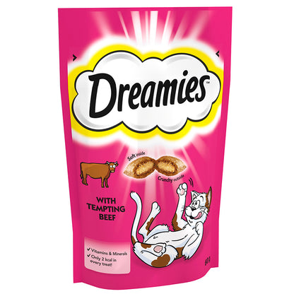Dreamies Beef Adult Cat Treat (60g x 8)