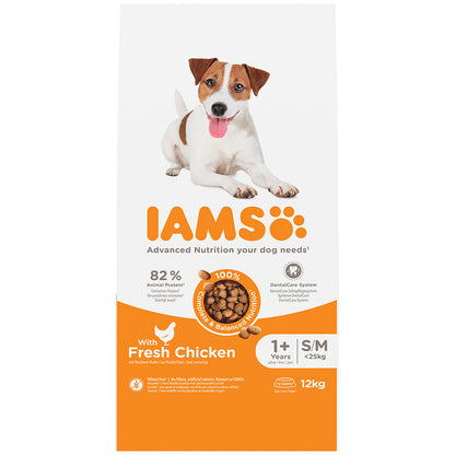 IAMS Advanced Nutrition Adult Dog Small/Medium Breed Chicken - 12kg