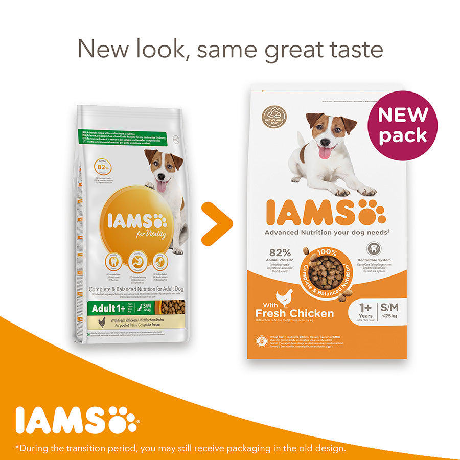 IAMS Advanced Nutrition Adult Dog Small/Medium Breed Chicken - 12kg