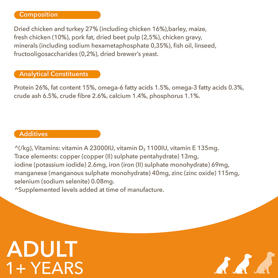 IAMS Advanced Nutrition Adult Dog Small/Medium Breed Chicken - 12kg
