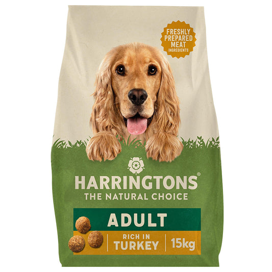 Harringtons Complete Natural Turkey & Veg Adult Dog Food - 15kg