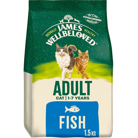 James Wellbeloved Adult Dry Cat Food Fish - 1.5kg