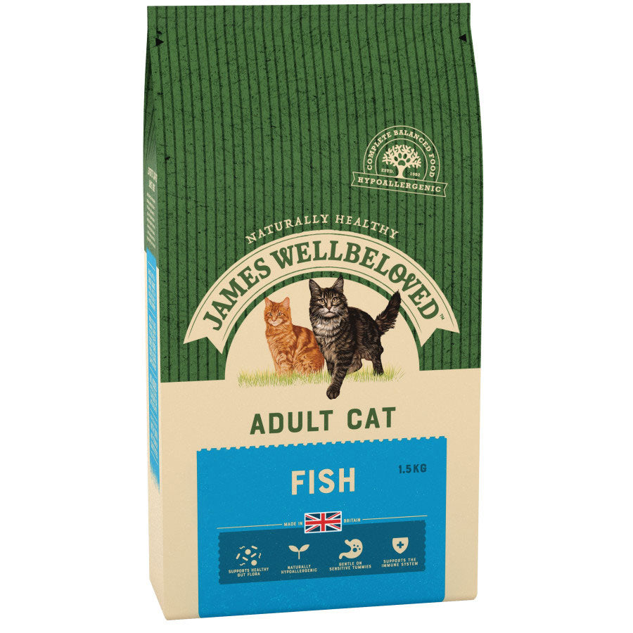 James Wellbeloved Adult Dry Cat Food Fish - 1.5kg