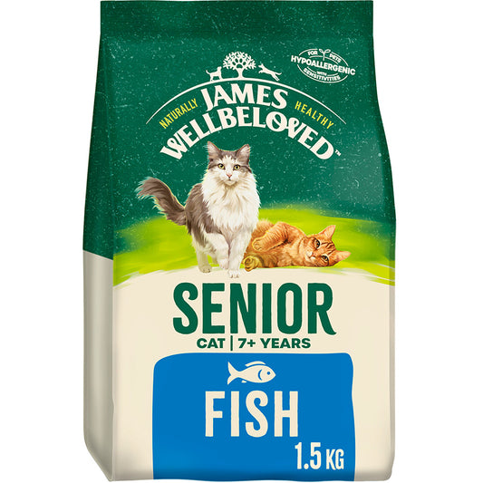 James Wellbeloved Senior Dry Cat Food Fish - 1.5kg
