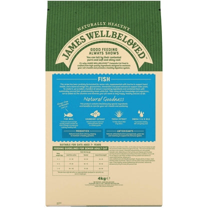James Wellbeloved Senior Dry Cat Food Fish - 4kg