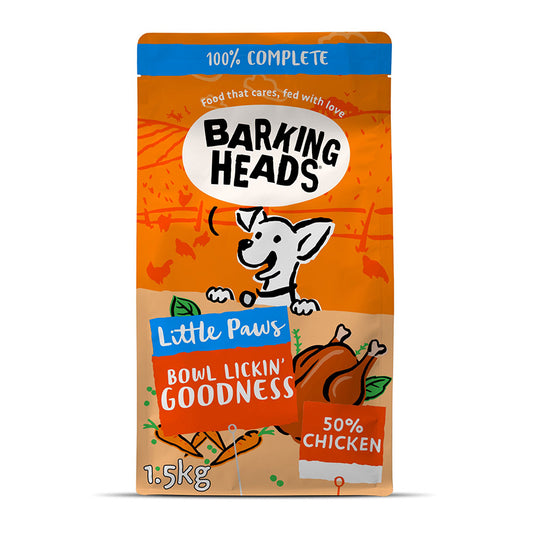 Barking Heads Little Paws Bowl Lickin' Chicken - 1.5kg