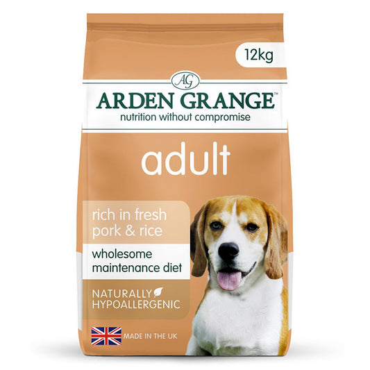 Arden Grange Dog Adult Pork & Rice - 12kg