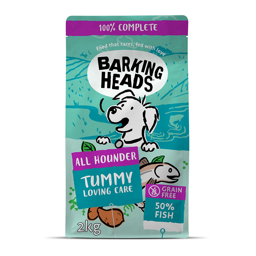 Barking Heads All Hound Tummy Loving Care Fish - 2kg