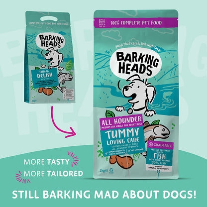 Barking Heads All Hound Tummy Loving Care Fish - 2kg