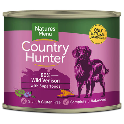 Country Hunter 80% Wild Venison with Superfoods ( 600g x 6 )