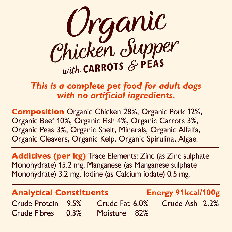 Lily's Kitchen Dog Organic Chicken Supper (150g x 11)