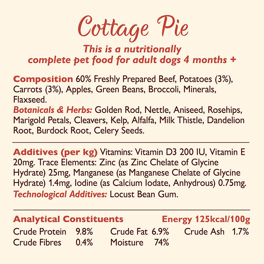 Lily's Kitchen Dog Cottage Pie ( 400g x 6 )