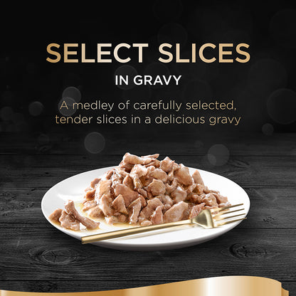 Sheba Select Slices Cat Food Tray with Chicken in Gravy ( 85g × 22 )