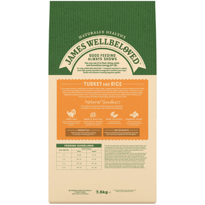 James Wellbeloved Senior Small Breed Dry Dog Food Turkey & Rice - 1.5kg