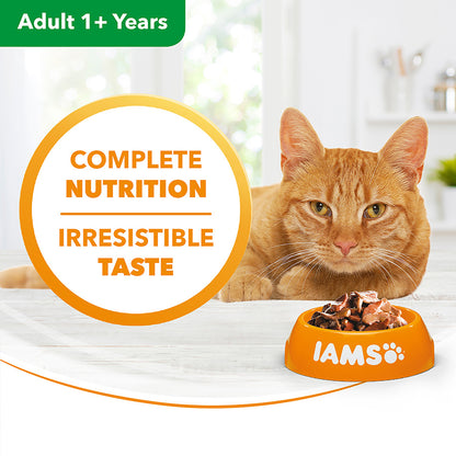 Iams Delights Adult Cat Land & Sea Collection in Gravy 8pk - 85g