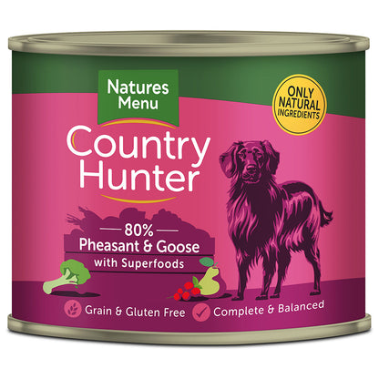Country Hunter 80% Pheasant & Goose with Superfoods - ( 600g  x 6 )