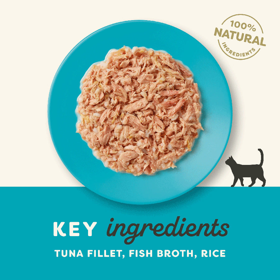 Applaws Natural Tuna Fillet in Broth Wet Adult Cat Food – ( 24 × 156g ) Tins
