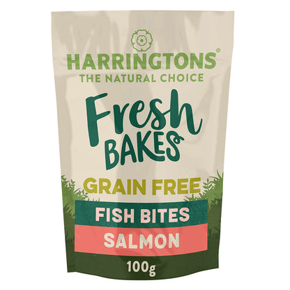 Harringtons Fresh Bakes Grain Free Dog Training Treats Salmon - ( 100g x 8)