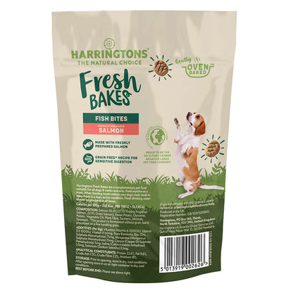 Harringtons Fresh Bakes Grain Free Dog Training Treats Salmon - ( 100g x 8)
